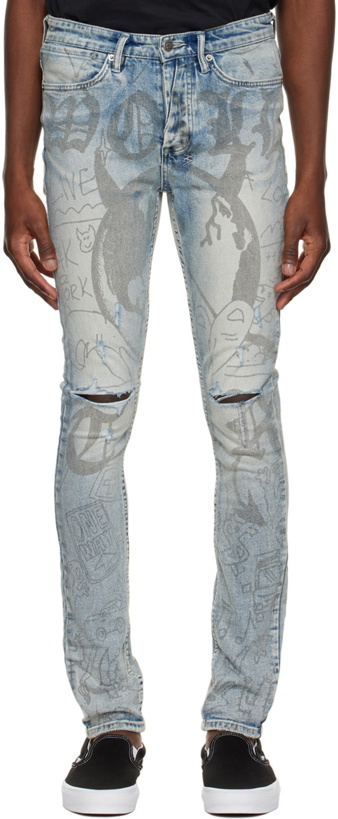 Photo: Ksubi Blue Van Winkle Devil Smash Jeans