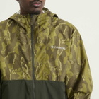 Columbia Men's Spire Valley™ Novelty Windbreaker in Mossy Green Treebark Greenscape