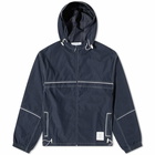 Thom Browne Men's Ripstop Zip Hooded Jacket in Navy