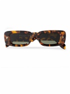 Palm Angels - Lala Rectangular-Frame Tortoiseshell Acetate Sunglasses