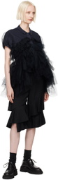 Black Comme des Garçons Black Ruffled Trousers