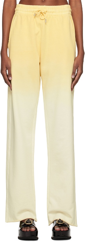 Photo: Dries Van Noten Yellow Gradient Lounge Pants