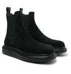 Alexander McQueen - Exaggerated-Sole Suede Chelsea Boots - Black