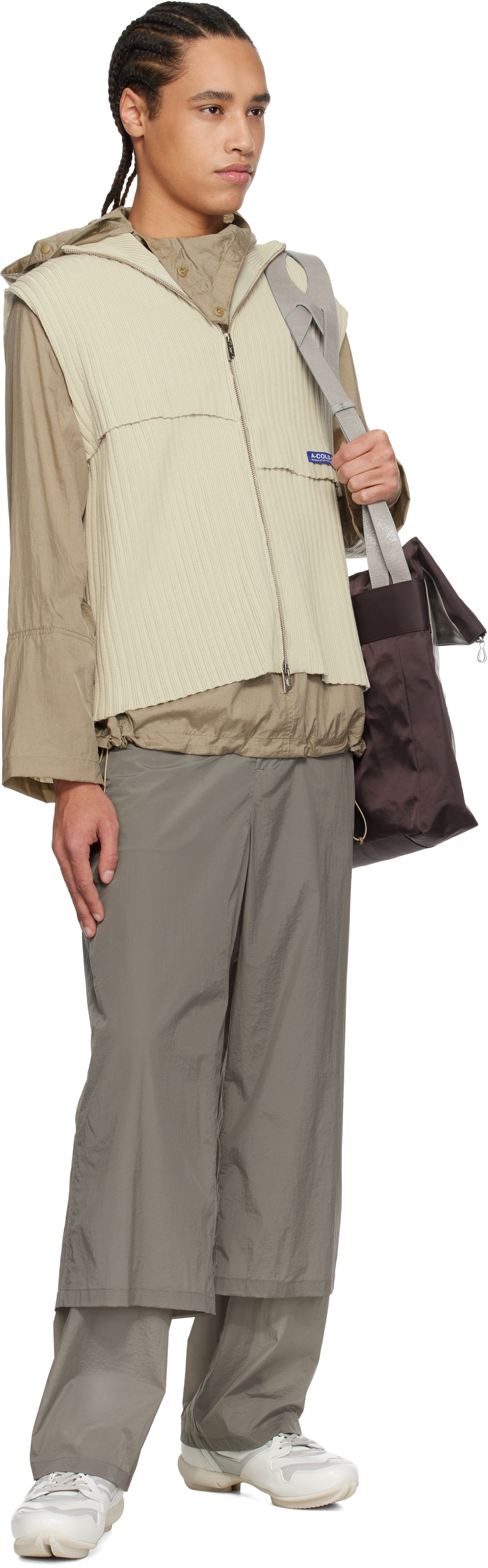 A-COLD-WALL* Off-White Panel Knit Vest