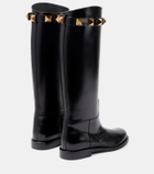 Valentino Garavani Roman Stud leather knee-high boots
