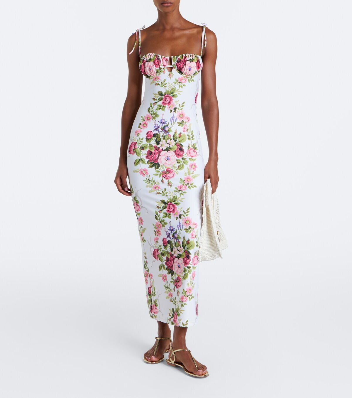 Montce Petal floral maxi dress