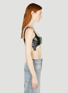 Courrèges - Vinyl Suspenders Bra in Black