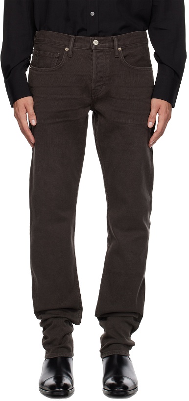 Photo: TOM FORD Gray Slim Fit Jeans