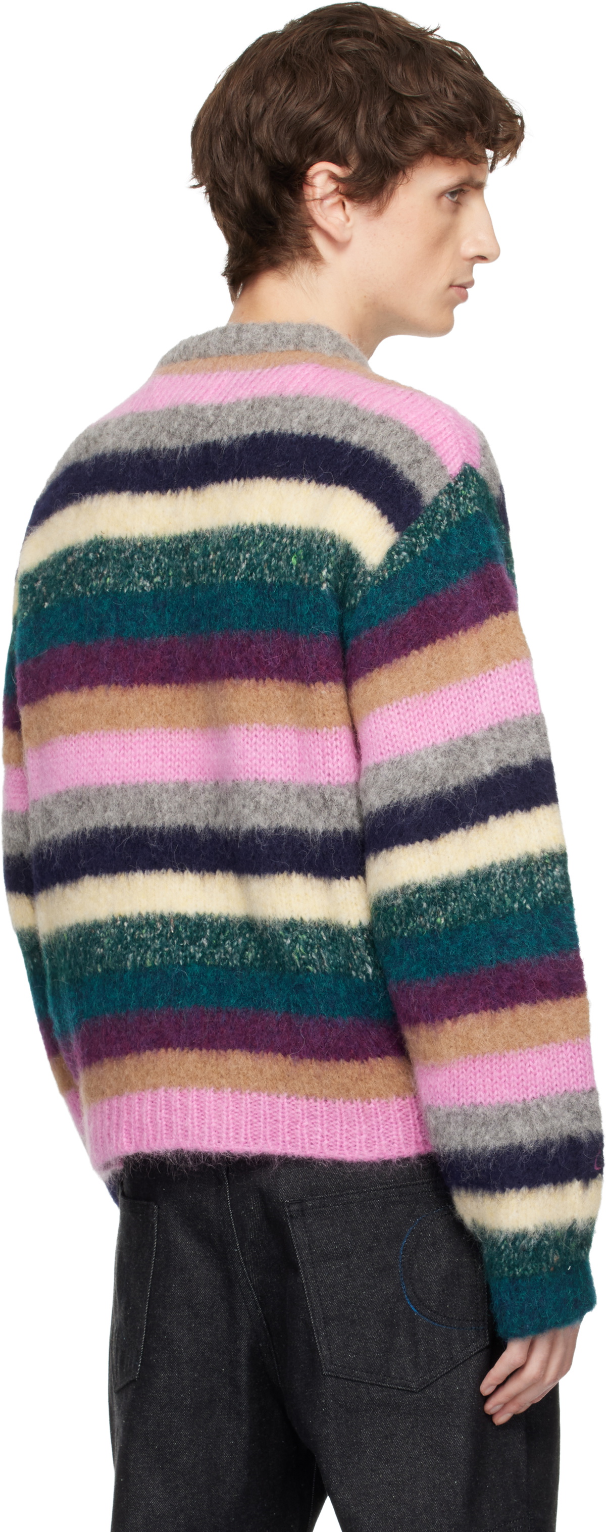 ERL Multicolor Striped Alpaca Crewneck Sweater