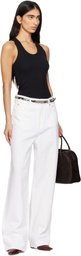 WARDROBE.NYC White Low Rise Jeans