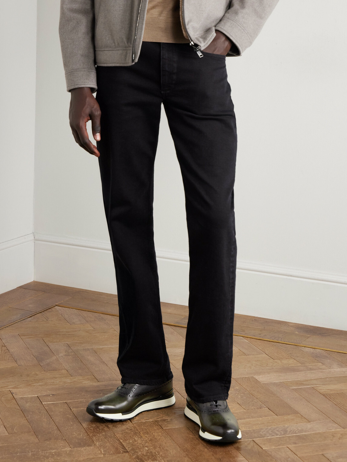 Berluti - Fast Track Venezia Leather Oxford Sneakers - Green