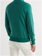 LORO PIANA - Striped Cashmere Half-Zip Sweater - Blue