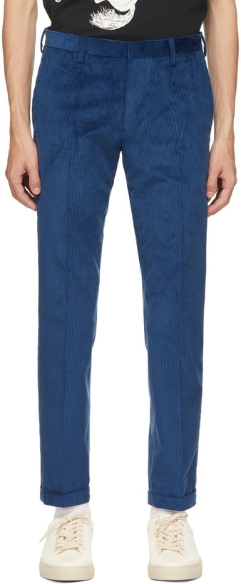 Photo: Paul Smith Navy Corduroy Trousers