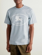 Burberry - Slim-Fit Logo-Print Cotton-Jersey T-Shirt - Blue