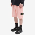 Stone Island Men's Garment Dyed Sweat Short in Pink