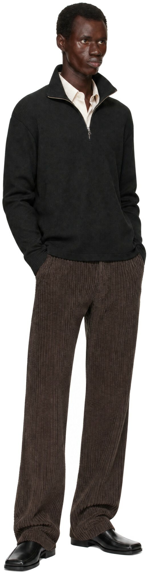 ANOTHER ASPECT Black Another 1.0 Zip Sweatshirt