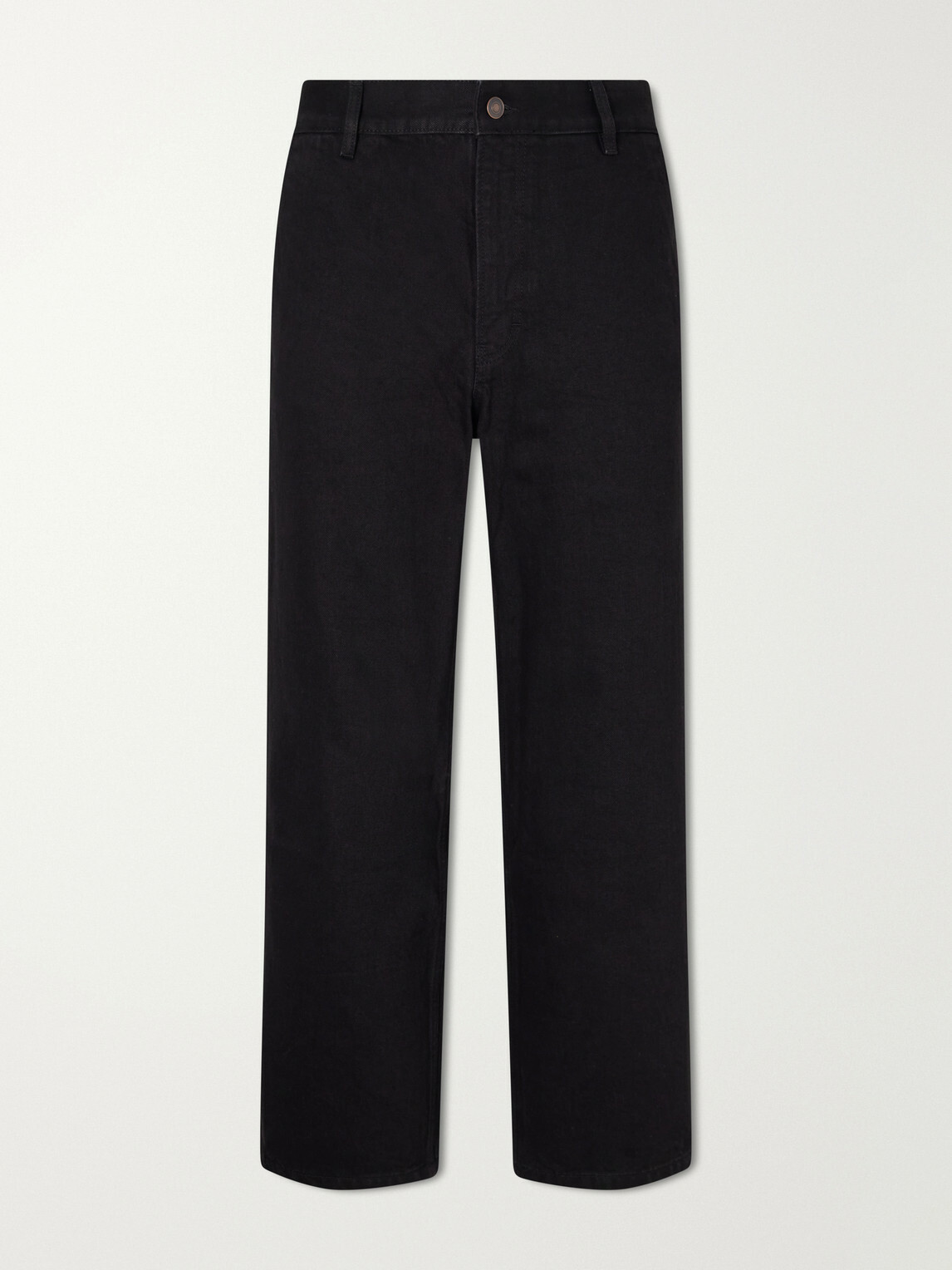 Jeanerica - Genua Straight-Leg Cotton-Blend Chino Trousers - Black