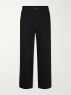 Jeanerica - Genua Straight-Leg Cotton-Blend Chino Trousers - Black