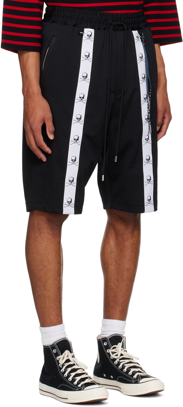mastermind JAPAN Black Drawstring Shorts