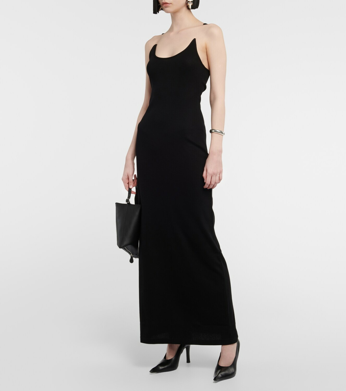 ワンピース Y/PROJECT Ribbed-knit cotton maxi dress Y/Project - Ribbed-knit cotton maxi dress Y/Project