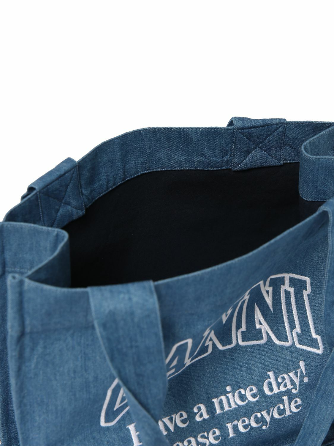 【関税送料込】GANNI Large Easy デニムトートバッグ** Ganni【ガニー】large easy shopper denim 