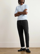 Thom Browne - Slim-Fit Tapered Wool-Blend Trousers - Black