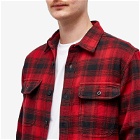 Filson Men's Vintage Flannel Work Shirt in Red Oak Ombre