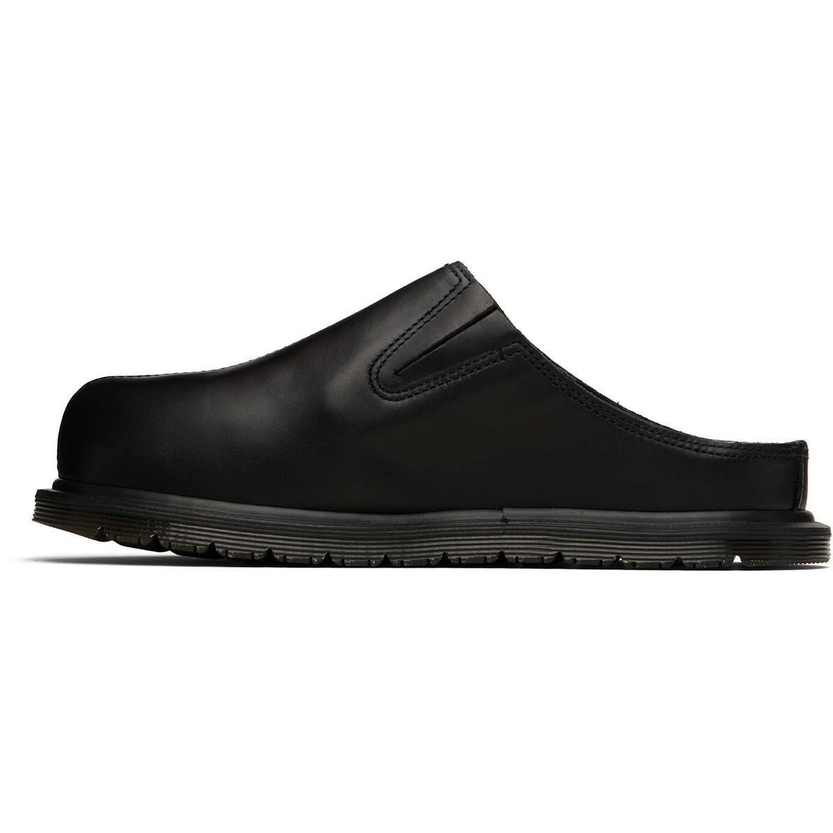 Dr. Martens Black San Leather Mule Loafers