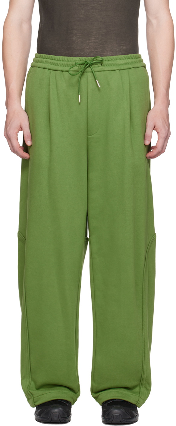 Juun.J Green Cotton Sweatpants