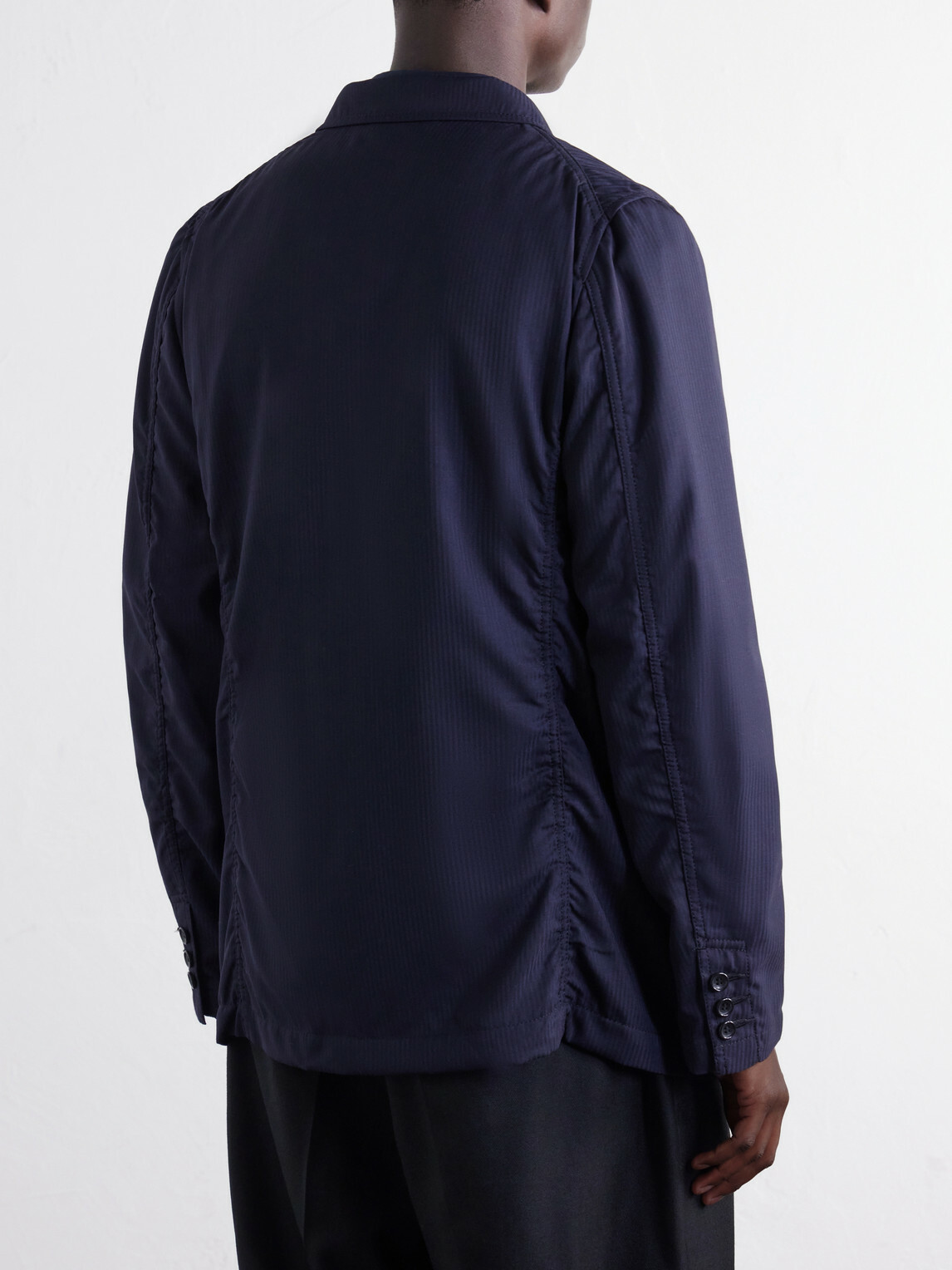 COMME DES GARÇONS SHIRT - Herringbone Shell Blazer - Blue
