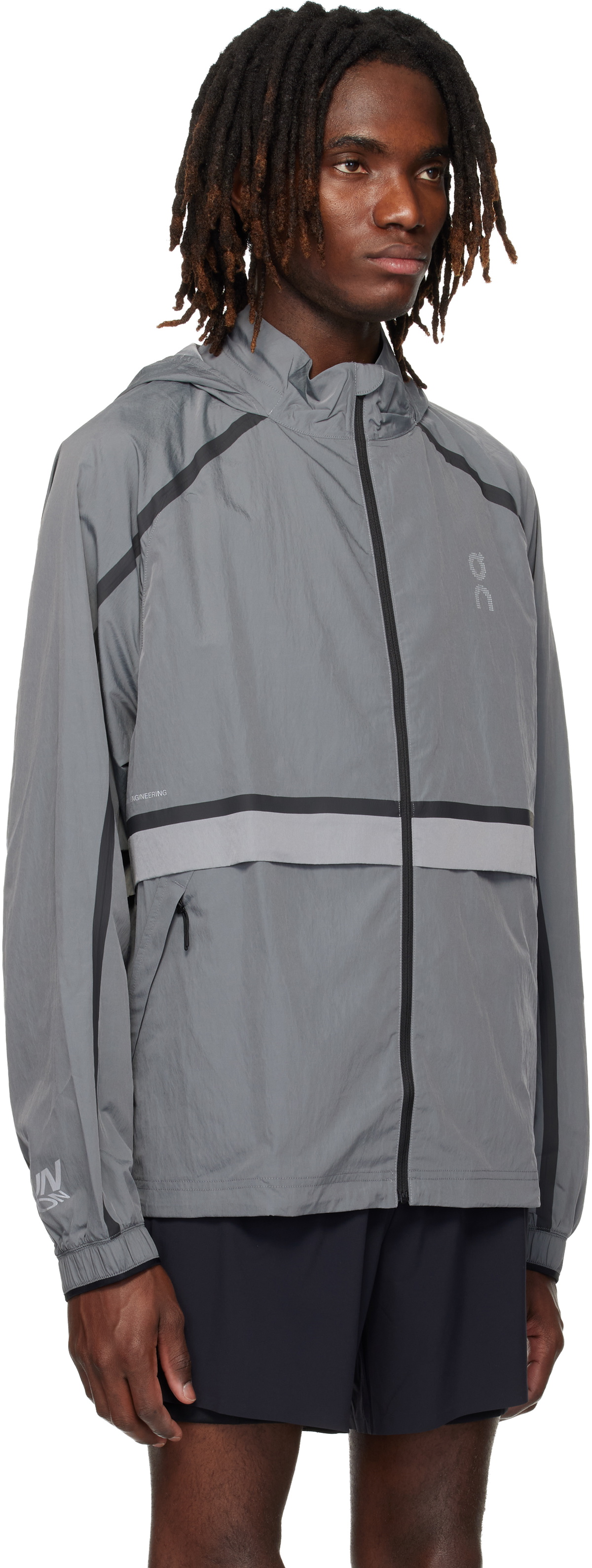 On Gray Performance Volt Running Jacket