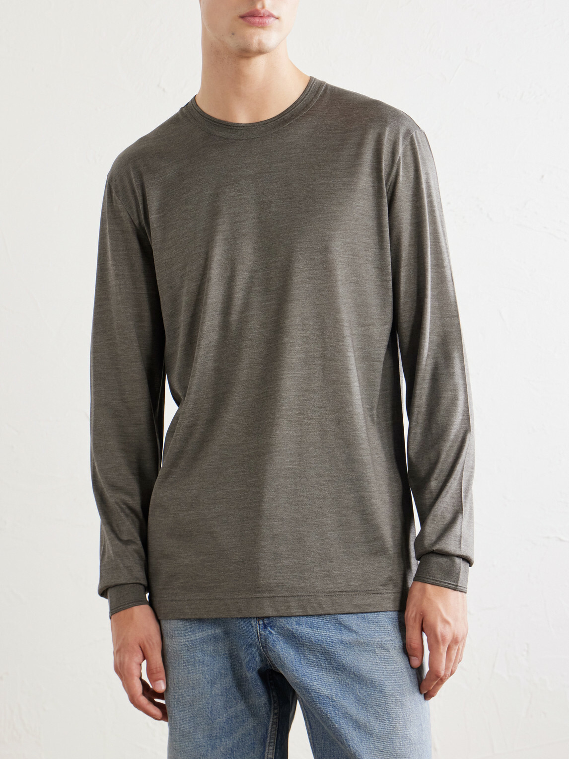 Dolce&Gabbana - Pastello Silk-Jersey T-Shirt - Green