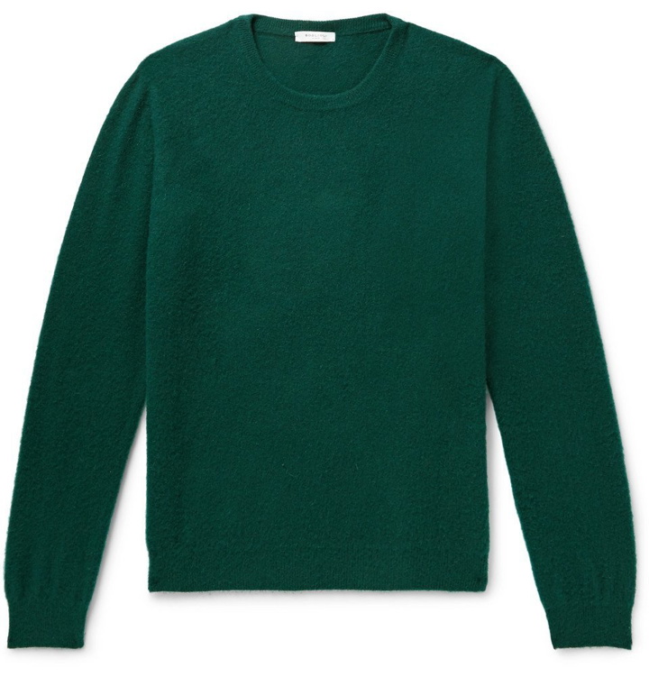 Photo: Boglioli - Brushed Wool and Cashmere-Blend Sweater - Men - Forest green