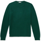 Boglioli - Brushed Wool and Cashmere-Blend Sweater - Men - Forest green