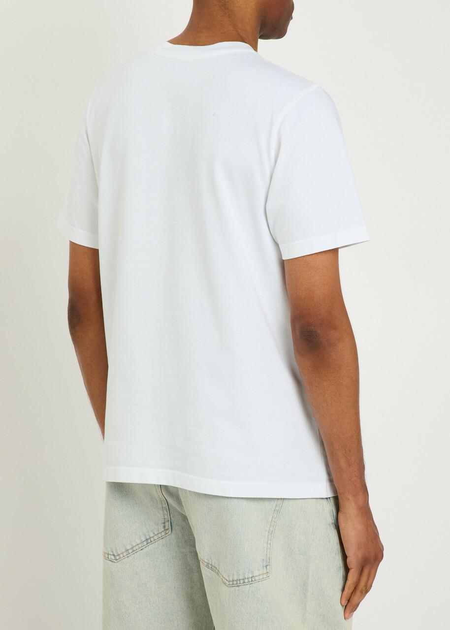 Casablanca Dance Joy Printed Cotton T-shirt White