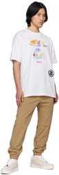 AAPE by A Bathing Ape White Printed T-Shirt