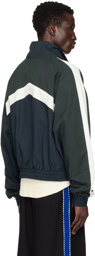 Rhude Navy & Green Motorsport Track Jacket