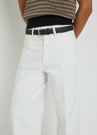 Lemaire Wide-leg Denim Jeans White