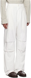 MHL by Margaret Howell Off-White Parachute Trousers