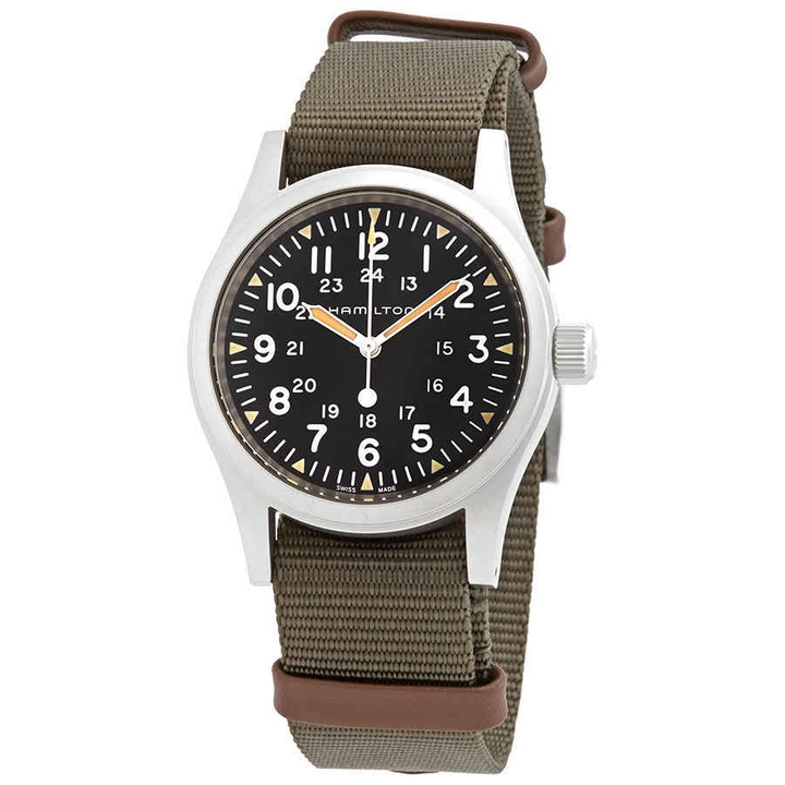 Photo: Hamilton Khaki Field Hand Wind Black Dial Mens Watch H69439931