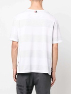 THOM BROWNE - Striped Cotton T-shirt