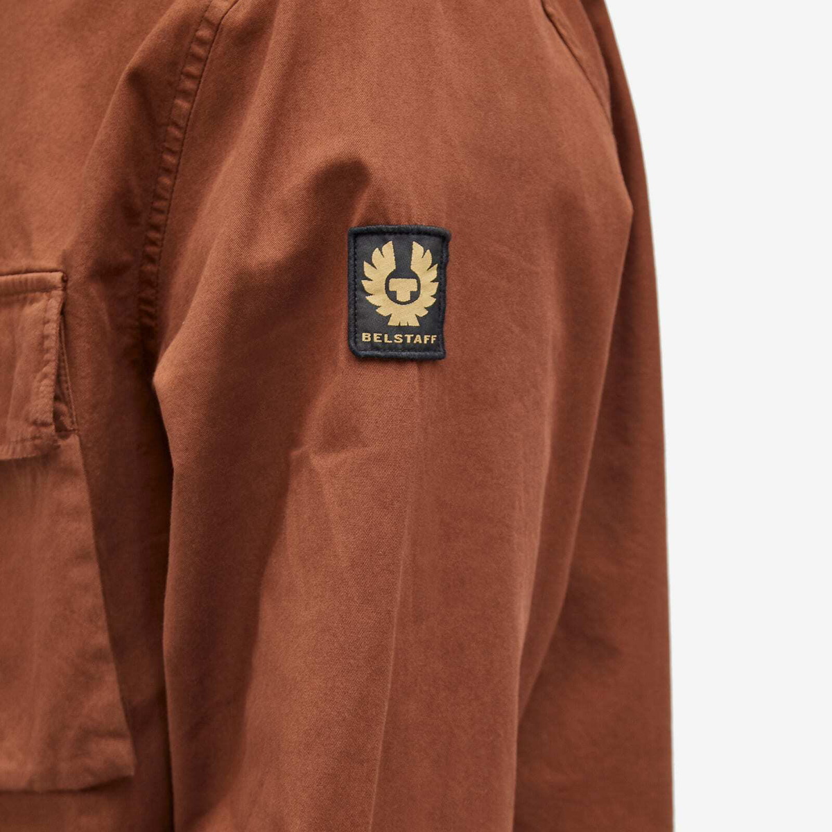 Belstaff Men's Scale Garment Dyed Shirt in Orange