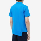 Comme des Garçons SHIRT Men's x Lacoste Asymmetric Polo Shirt in Blue
