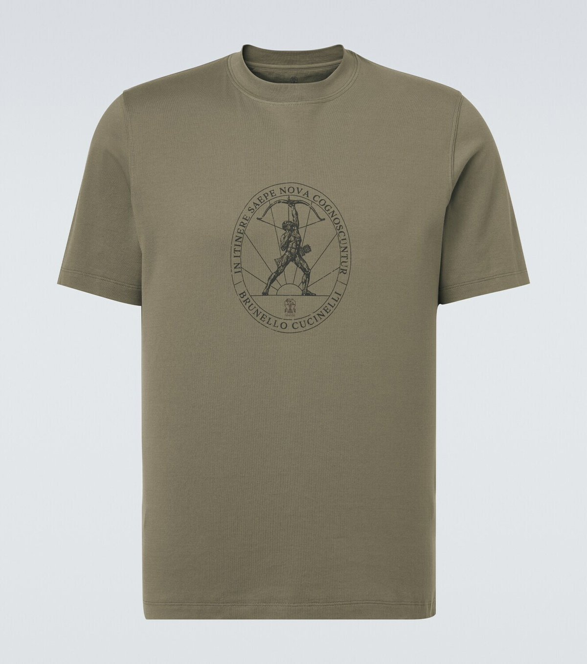 Brunello Cucinelli Printed cotton jersey T-shirt