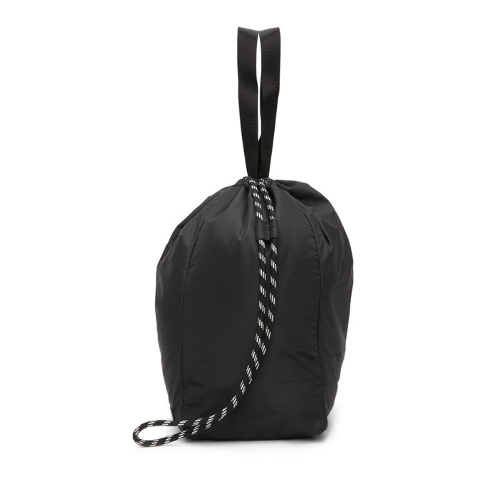 GANNI Black Recycled Tech Drawstring Tote GANNI display picture 1