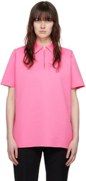Jil Sander Pink Zip Polo