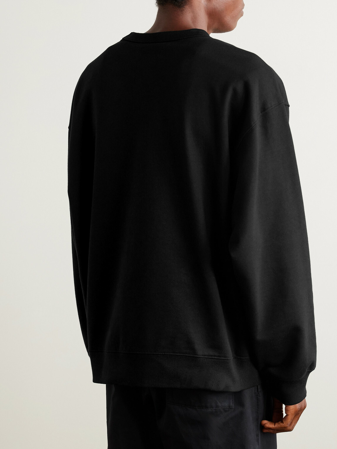 Dries Van Noten - Oversized Cotton-Jersey Sweatshirt - Black