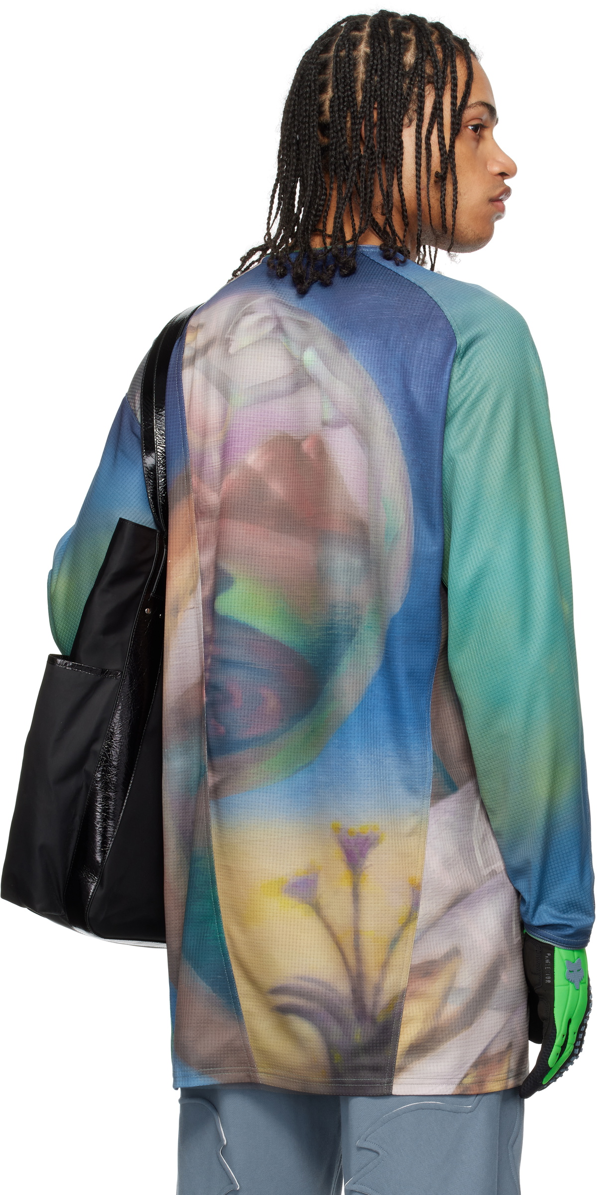 Kiko Kostadinov Multicolor Fox Racing Edition Printed Tunic T-shirt