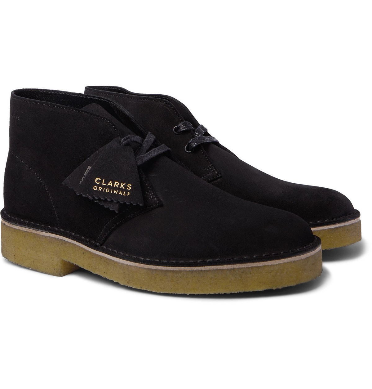 Clarks Originals - Suede Desert Boots - Black