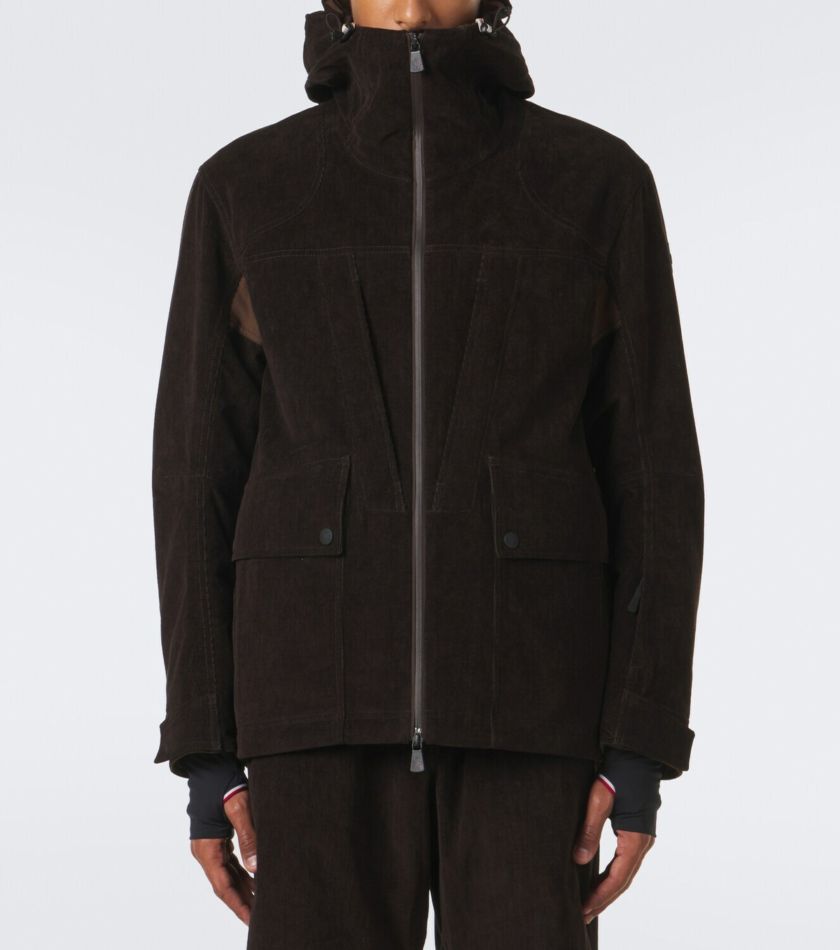 Moncler Grenoble Airolo cotton corduroy ski jacket